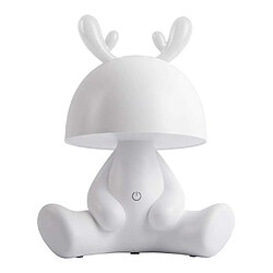 Avis LEITMOTIV Lampe à poser en plastique LED Deer blanc.