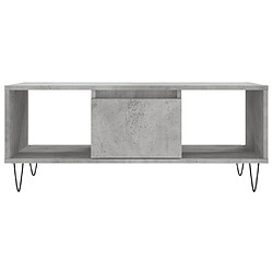 Acheter vidaXL Table basse Gris béton 90x50x36,5 cm Bois d'ingénierie