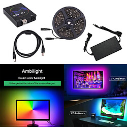 Avis 1M / 2M / 3M / 4M / 5M RVB 5050 LED Bande Lumières Couleur Changeante Bande Lumineuse Pour TV 3m