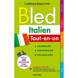 Bled italien : tout-en-un : grammaire, conjugaison, vocabulaire