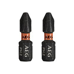 Embouts de vissage balistiques renforcés AEG - 25 mm - 2 pcs - PH2