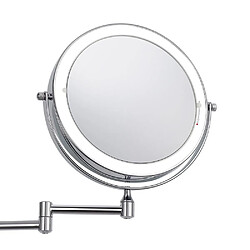 Universal Miroir de maquillage à LED pliant, commode murale, double face, miroir d'agrandissement | miroir de bain