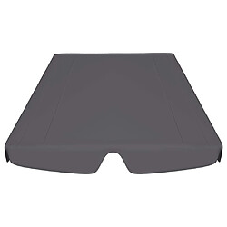 Avis vidaXL Toit rechange balançoire anthracite 150/130x105/70 cm