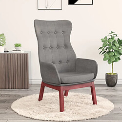 Maison Chic Chaise de relaxation | Fauteuil relax Gris clair Tissu -GKD56865