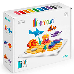 Kit créatif pâte à modeler Hey Clay Ocean 18en1 +3ans