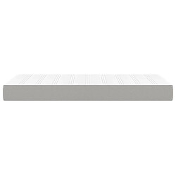 Avis Maison Chic Matelas de lit à ressorts ensachés, Matelas doux Gris clair 90x190x20cm Tissu -GKD54133