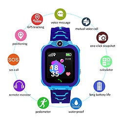 Montre intelligente pour enfants TR5-1 2G avec fente pour carte Micro SIM 1.54inch Touching Screen anti-montre de poignet avec GPS