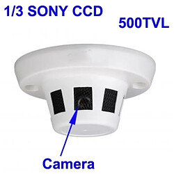 Wewoo Caméra Dôme 1/3 SONY couleur CCD 500TVL (blanc)