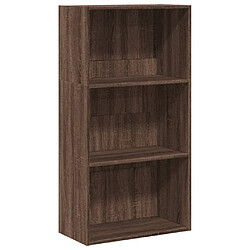 vidaXL Bibliothèque chêne marron 60x30x114 cm bois d'ingénierie