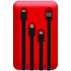 SANAG Stock Leider-Powerbanck Charge Rapide 5 000 Mah Batterie Externe Charge Rapide, Power Bank, Usb Type-C Micro Usb Batterie Portable, Powerbank Usb C Entrée & Output Avec Lphone Sansung (Rouge)