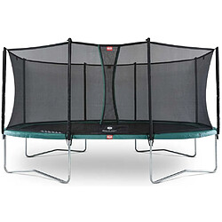 Trampoline Ovale Vert 520cm Favorit + filet - BERG