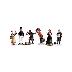 Lot de 6 figurines de villageois - LEMAX