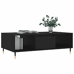 Avis Maison Chic Table basse,Table Console Table d'appoint, Table pour salon noir 104x60x35 cm bois d'ingénierie -MN87859