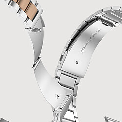 Avis Avizar Bracelet pour Apple Watch 41mm / 40mm / 38 mm Maillons Acier Argent / Rose gold