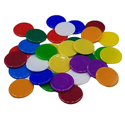 100pcs Jetons De Poker Pièces De Couleur Unie Casino Supply Family Games Accs Mixte