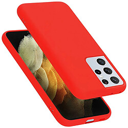 Cadorabo Coque Samsung Galaxy S21 ULTRA Etui en Rouge