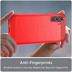 Acheter Htdmobiles Coque pour Samsung Galaxy A14 5G - housse etui silicone gel carbone + verre trempe - ROUGE