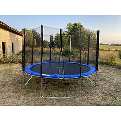 JARDIéco Trampoline Cronos Ø 3,66 m Bleu - Jardideco