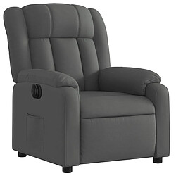 Avis Maison Chic Fauteuil Relax pour salon, Fauteuil inclinable électrique Gris foncé Tissu -GKD92994