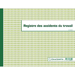 Registre piqûre accidents du travail Exacompta 6619E