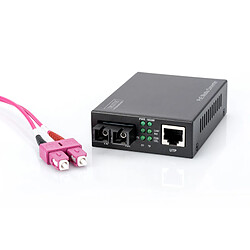 Digitus DN-82160 convertisseur de support réseau 1000 Mbit/s 1310 nm Monomode Noir