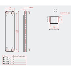 Helloshop26 Échangeur de chaleur thermique inox 60 plaques max. 660 kW 3416037 pas cher