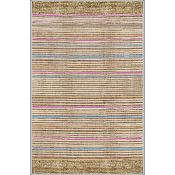 Mani Textile Tapis BAHAR Multicolore