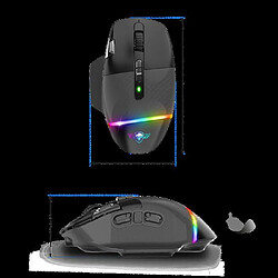 Acheter Spirit of Gamer Souris PC Gamer Sans fil 2.4ghz 1000DPI M800 9 boutons rechargeable PixArt – Optique 20 heures avec RGB