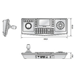 Clavier de Contrôle Commande Joystick, Jog Shuttle et Ecran LCD 5 pouces Samsung SPC-7000