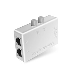 Universal Populaire 2 ports RJ45 Réseau local Sélecteur de commutateur RJ-45 Réseau Ethernet Boîte de câble Commutateur Manuel Commutateur partagé Adaptateur Hub pas cher