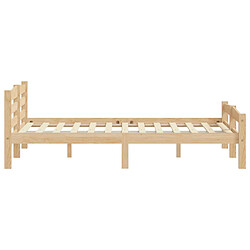 Acheter vidaXL Cadre de lit sans matelas bois massif de pin 200x200 cm