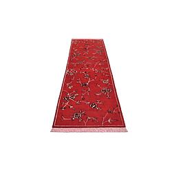 Avis Vidal Tapis de couloir en laine 287x81 rouge Darya