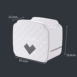 Universal Porte-papier toilette trou de toilette boîte à mouchoirs gratuit double plastique imperméable distributeur de papier toilette avec porte-téléphone | porte-papier (blanc)