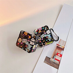 Avis GUPBOO Airpods Coque Housse Étui Protecteur Compatible pour AirPods Pro-cuir de graffiti de dessin animé personnalisé