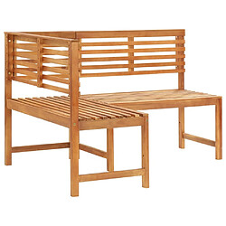 Avis Maison Chic Banc d'angle de jardin | Banc d'extérieur 140 cm Bois solide d'acacia -GKD14875