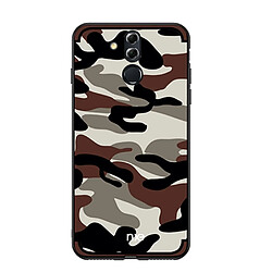 Nxe Coque en TPU modèle camouflage hybride café pour votre Huawei Mate 20 Lite