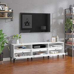 Avis Maison Chic Meuble TV scandinave - Banc TV pour salon blanc 150x30x44,5 cm bois d'ingénierie -MN52150