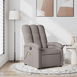 Maison Chic Fauteuil de massage inclinable,Fauteuil luxe de relaxation Taupe Tissu -MN24446