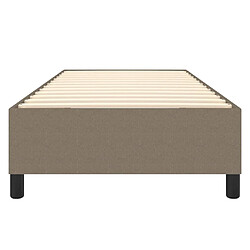 Acheter vidaXL Cadre de lit sans matelas taupe 90x190 cm tissu