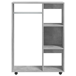 Acheter vidaXL Garde-robe Gris béton 80x40x110 cm Bois d’ingénierie