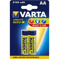 VARTA Lot de 2 piles rechargeables ACCU AA 2100mAh