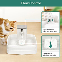 Universal Fontaine de boisson intelligente pour animaux de compagnie 3.1L grande capacité cascade réservoir d'eau circulation automatique chats chiens eau filtrée fontaine | produits d'irrigation pour chats pas cher