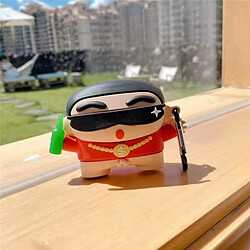 GUPBOO Airpods Coque Housse Étui Protecteur Compatible pour AirPods 3-Lunettes de soleil de dessin animé Xiaoxin Silicone