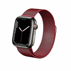 Crong Milano Steel pour Apple Watch 38/40/41mm (Crimson Red)