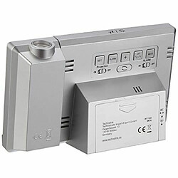 Avis Technoline WT 538 Réveil projecteur Radio-piloté avec capteur Tactile, Plastique, Argent-Anthracite, 15 x 4 x 9 cm WT 538