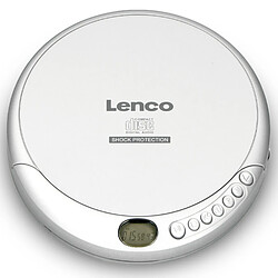 Lenco Lecteur CD portable avec protection contre les chocs CD-201SI Argent