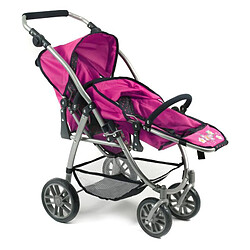 Acheter Bayer Chic 2000 Poussette Tandem Buggy Vario Bleu/Rose