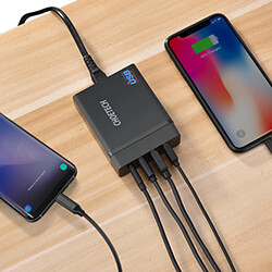 CHOETECH Chargeur Mural USB C 60W Power Delivery, 4 Ports Chargeur USB Secteur