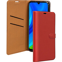 Folio Wallet Huawei P Smart 2021 Rouge avec languette de fermeture Bigben