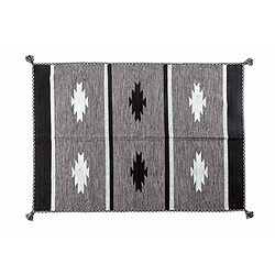 Alter Tapis moderne Chicago, style kilim, 100% coton, gris, 200x140cm